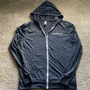 NBCUniversal full zip hoodie in grey size M